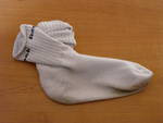 getragene und duftende Socken
